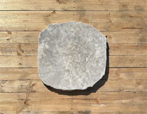 Silver Unfilled Honed Travertine Stepping Stones