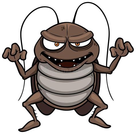 Cartoon cockroach. Vector illustration of cartoon cockroach , #ad, #cockroach, #Cartoon, #Vector ...