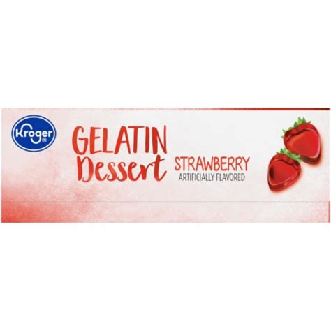 Kroger® Strawberry Gelatin Dessert Mix 3 Oz Kroger