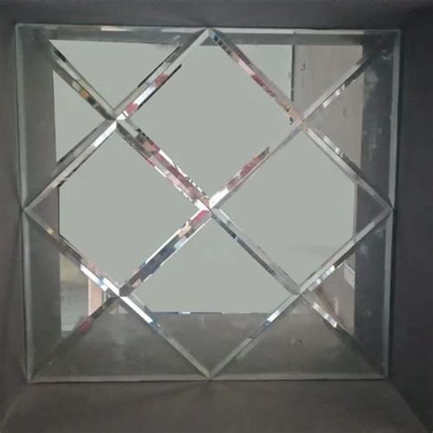 Material Glass Square Wall Decoration Mirror For Bathroom At Rs 140sq Ft In New Delhi