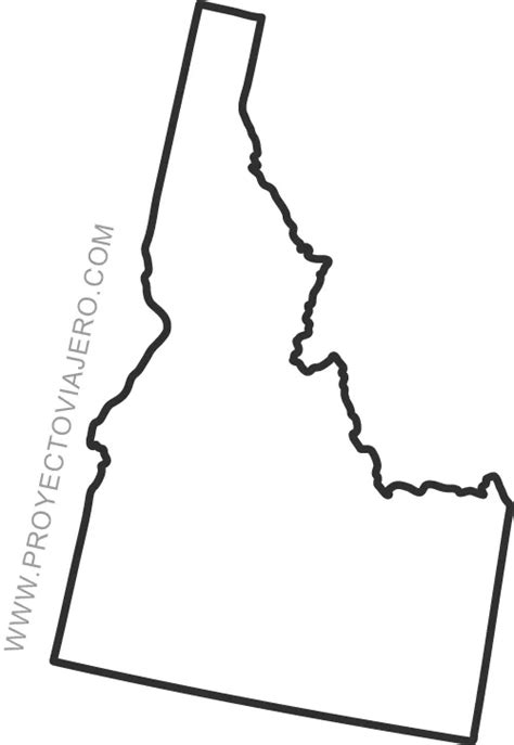 Mapa De Idaho Estados Unidos