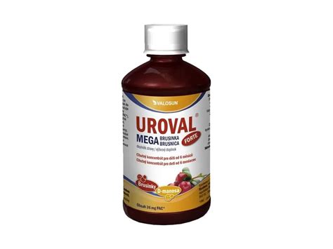 Uroval Mega Brusnica Forte Sirup Ml Valosun Drug Store Sk