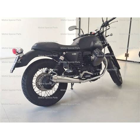 Silencieux Moto Guzzi V Classic Stone Special Mistral Finition