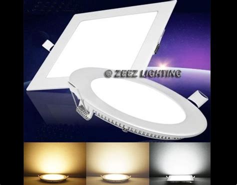 Ultra Thin Led Panel Downlight 3w 6w 9w 12w 15w 18w Round Square LED