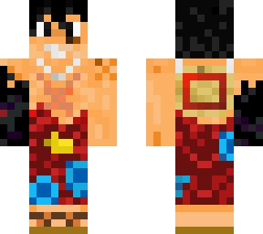 Luffy d monkey (wano) | Minecraft Skin