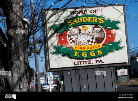 A Logo Sign Outside Of A Facility Occupied By Sauder S Eggs In Lititz