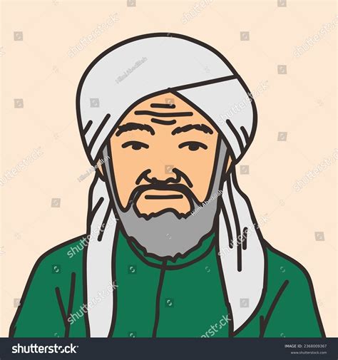 Illustration Of A Muslim Cleric Academic Royalty Free Stock Vector