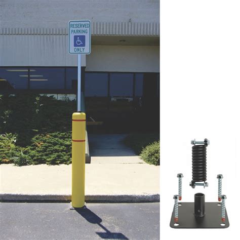 Bollard with Signpost (for Concrete Installation)