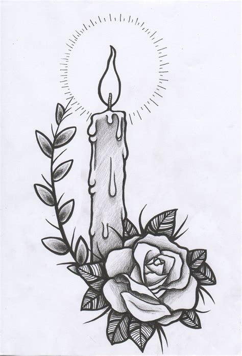 Candle By Itwasfearofmyself On Deviantart Candle Tattoo Design