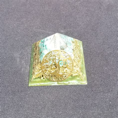 Orgonite Pyramid Energy Healing Orgone Pyramid Small Tree Of Life