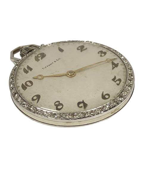 Tiffany And Company Art Deco Platinum And Diamond Pocket Watch 1930s