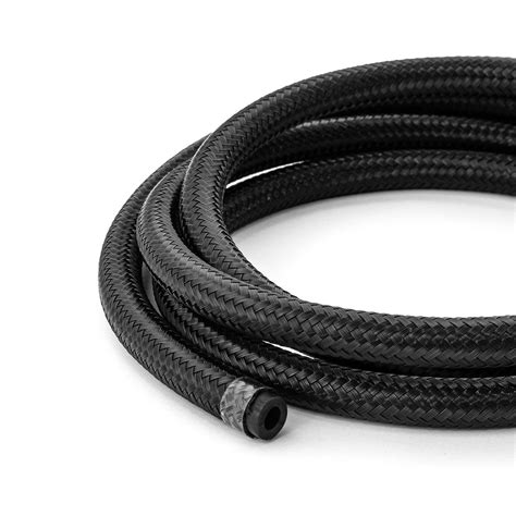 Speedmaster Black 20ft X 4an Nylon Braided Hose Line