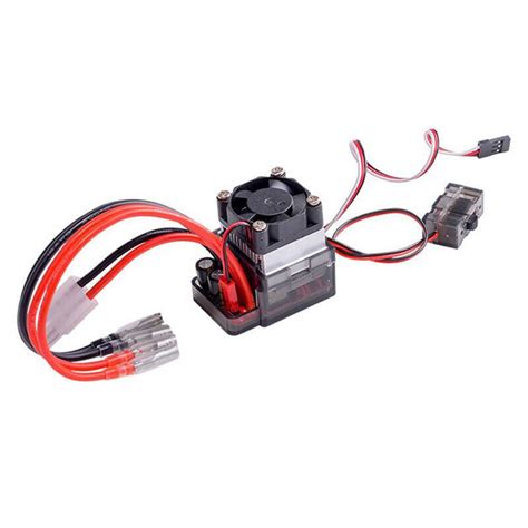 A Double Way Esc Brush Motor Speed Controller With Fan For Rc Model