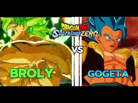 SSJB Gogeta Vs LSSJ Broly Sparking Zero YouTube