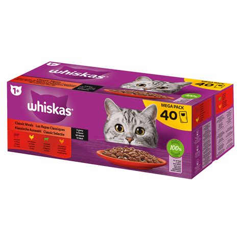 Whiskas Sachets Fra Cheur Les Repas Classique En Sauce X G