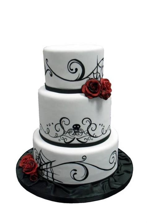 Stunning Halloween Wedding Cakes Inspired Bride