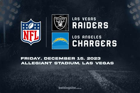 Las Vegas Raiders V Los Angeles Chargers Nfl Preview And Tips Wk 15