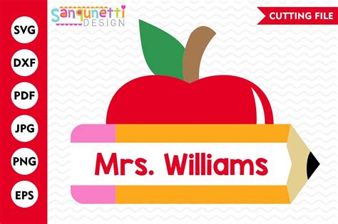 School SVG, Pencil SVG, apple svg, back to school, teacher, cut file By ...