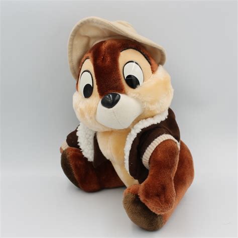 Peluche écureuil Tic et Tac avec chapeau Rangers DISNEYLAND