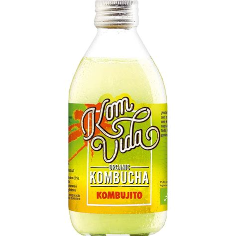 Organic kombucha kombujito ecológica botella 750 ml KOMVIDA