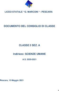 DOCUMENTO DEL CONSIGLIO DI CLASSE CLASSE 5 SEZ A LICEO STATALE G