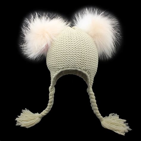 C Lidos Gorros De Invierno Para Ni Os Gorro De Ganchillo Con Pomp N