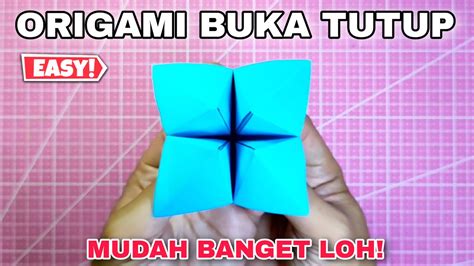 Cara Membuat Buka Tutup Dari Origami Origami Buka Tutup Youtube