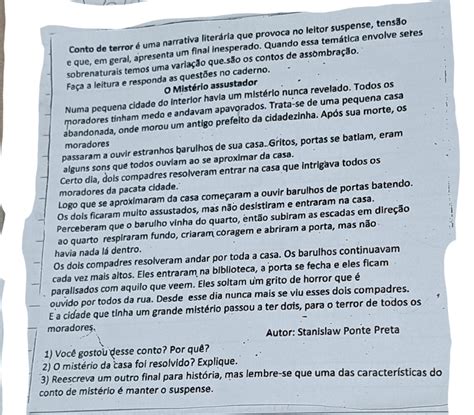 Voc Gostou Desse Conto Por Qu I Mist Rio Da Casa Foi Resolvido