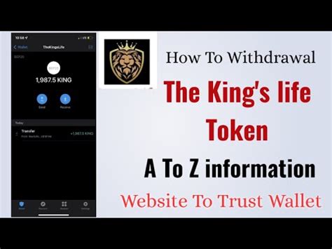 How To Withdrawal King S Life Token Withdrawal Your Airdrop Token