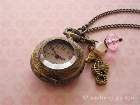 sandygrafik: Pocket watch locket pendants!