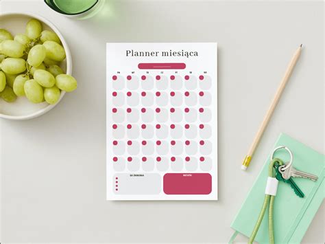 Planer Miesięczny Do Druku Za Darmo Pdf Książki Do Druku