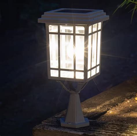 Prairie Bulb Solar Lamp Post Light In Gray