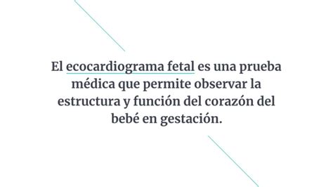 ¿qué Es Un Ecocardiograma Fetal Cómo Se Hace Y Resultados