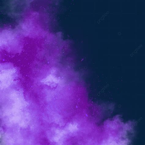 Borde De Humo Pintado A Mano Creativo Púrpura PNG dibujos Humo Morado