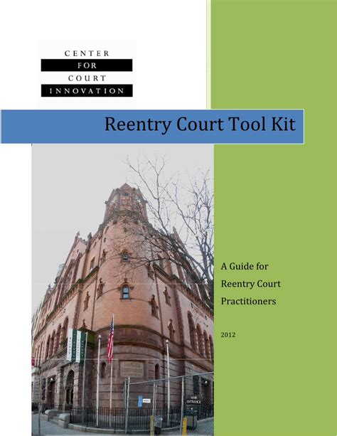 PDF Reentry Court Tool Kit 2019 12 20 Reentry Court Tool Kit 1