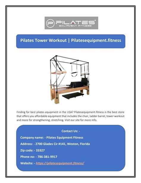 Pilates Tower Workout | Pilatesequipment.fitness by Pilates Equipment ...