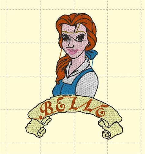 Disney Princesses Machine Embroidery Designs Cd Usb Formats Etsy