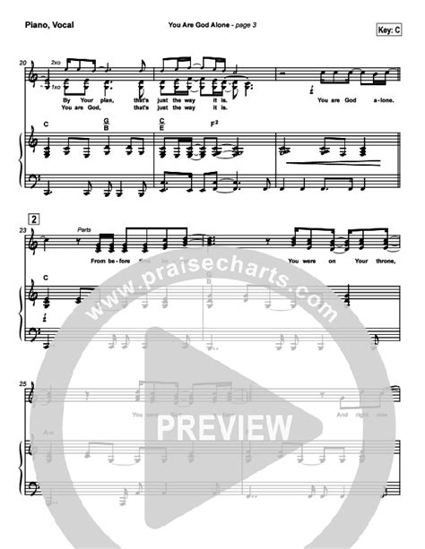 You Are God Alone Sheet Music Pdf Phillips Craig Dean Praisecharts