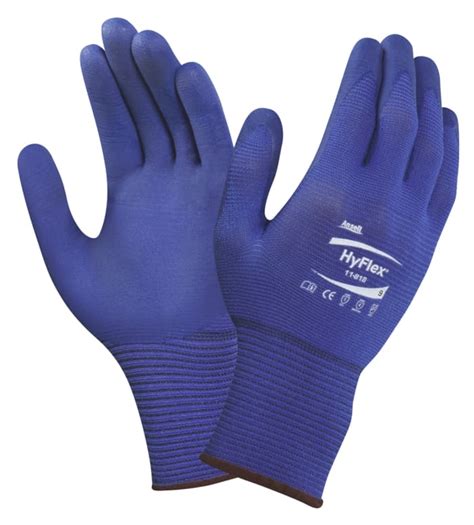 Ansell Guantes De Trabajo De Nailon Spandex Azul Ansell