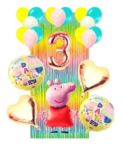 Busca Combo De Globos Metalizados Peppa Pig Cumpleanos A La Venta En