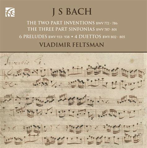 Johann Sebastian Bach Inventionen And Sinfonias Bwv 772 801 Cd Jpc