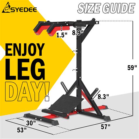 Syedee Home Gym Leg Exercise Machine 550 Lbs Capacity Squatcalf