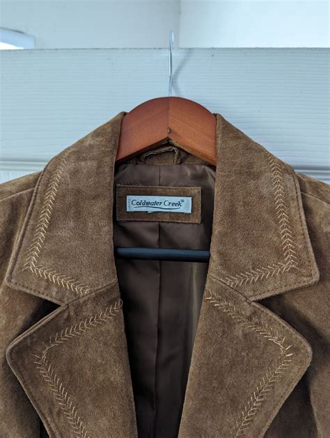 Coldwater Creek Brown Suede Jacket X Gem