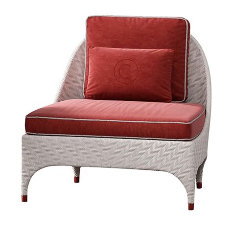 White Lounge Chair with Red Cushions For Sale at 1stDibs | red cushions for sale