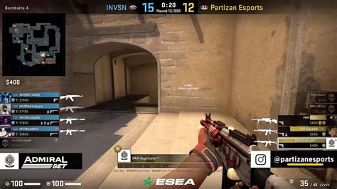 Srb Partizan Esports Vs Invsn Esea Advanced League Youtube