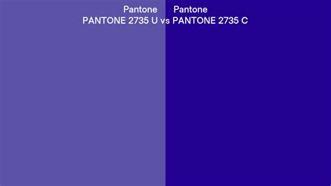 Pantone 2735 U Vs Pantone 2735 C Side By Side Comparison