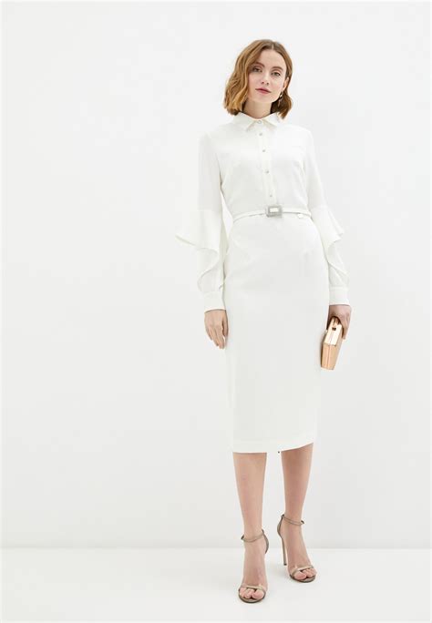 Платье Rich Naked цвет белый MP XW MPT купить в интернет магазине Lamoda