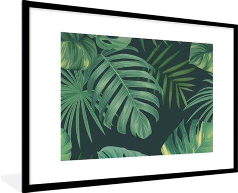 Fotolijst Incl Poster Jungle Patronen Tropische Planten