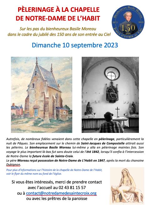 P Lerinage Notre Dame De L Habit Sanctuaire Basile Moreau