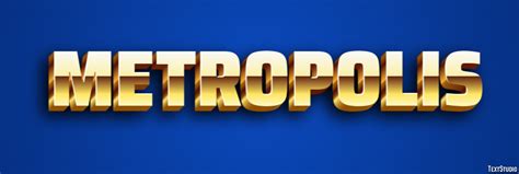 Metropolis Text Effect and Logo Design Movie